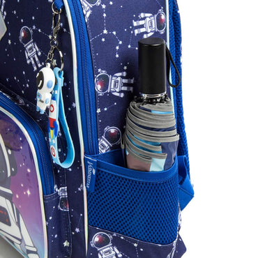 (NET) Astronaut School Backpack With Insulated Lunch Box And Pencil Case Set Of 3 Pcs