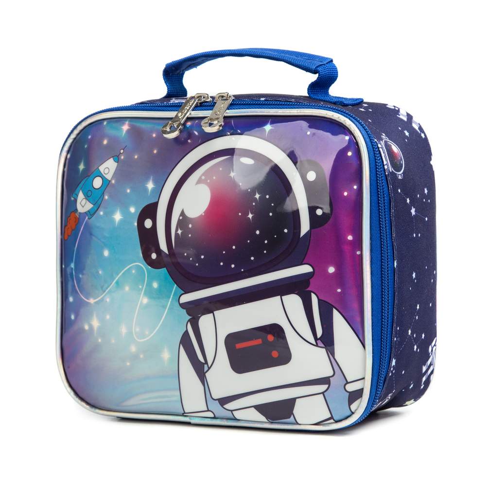 (NET) Astronaut School Backpack With Insulated Lunch Box And Pencil Case Set Of 3 Pcs