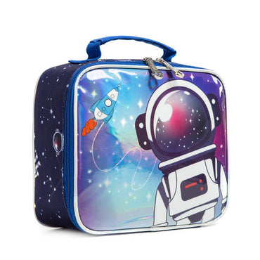 (NET) Astronaut School Backpack With Insulated Lunch Box And Pencil Case Set Of 3 Pcs