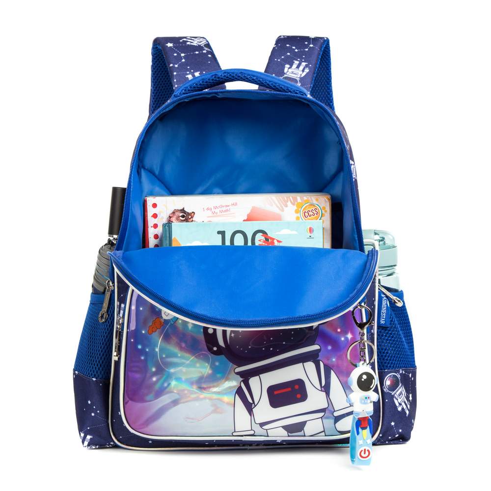 (NET) Astronaut School Backpack With Insulated Lunch Box And Pencil Case Set Of 3 Pcs