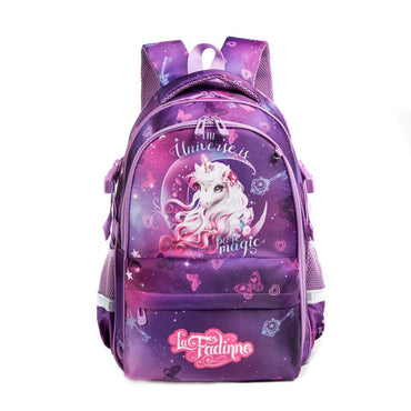 (NET) Unicorn Backpack School Bag With Insulated Lunch Box & Pencil Bag