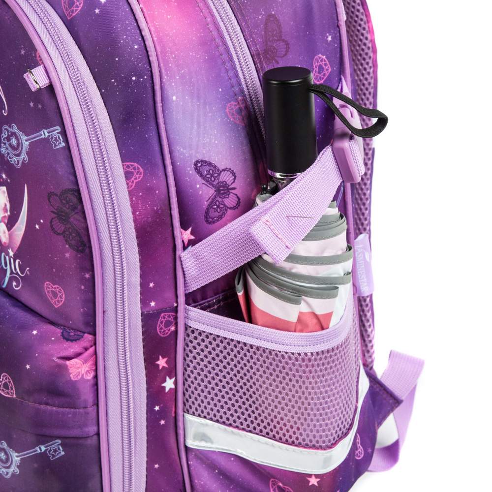 (NET) Unicorn Backpack School Bag With Insulated Lunch Box & Pencil Bag