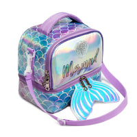 (NET) MOHCO Kids Lunch Bag Insulated Bento Cooler Bag Two compartments Cooler for Boys and Girls with Adjustable Strap Travel Lunch Tote / 11802