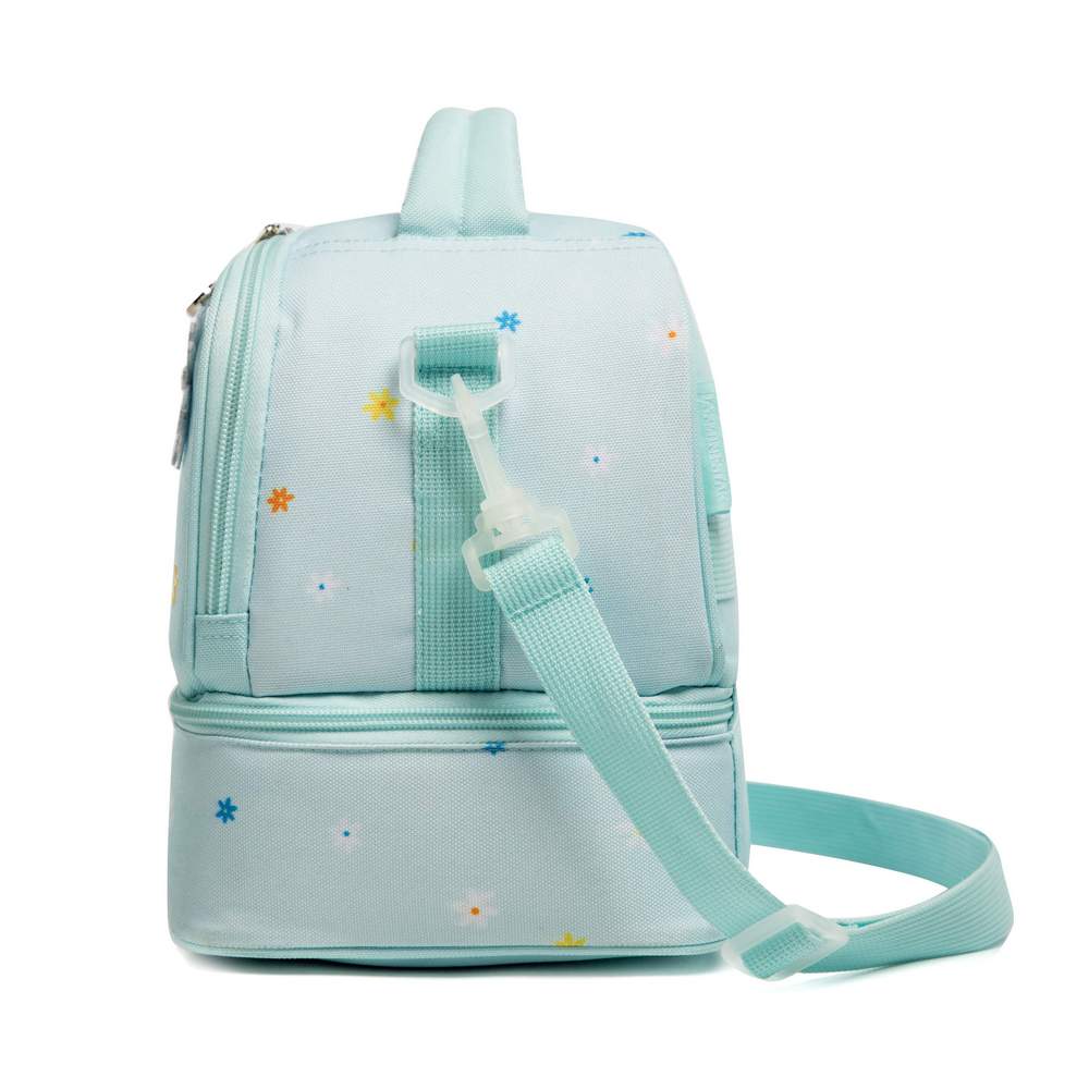 (NET) Kids Insulated Bento Cooler Lunch Bag With 2 Pockets