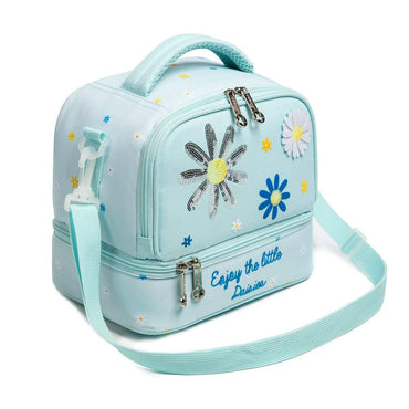 (NET) Kids Insulated Bento Cooler Lunch Bag With 2 Pockets