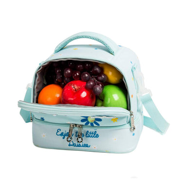 (NET) Kids Insulated Bento Cooler Lunch Bag With 2 Pockets