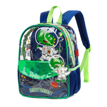 (NET) Dinostronaut Backpack Transparent Toddler Set Of 3 Pcs / 131014-3