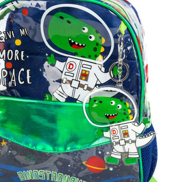 (NET) Dinostronaut Backpack Transparent Toddler Set Of 3 Pcs / 131014-3