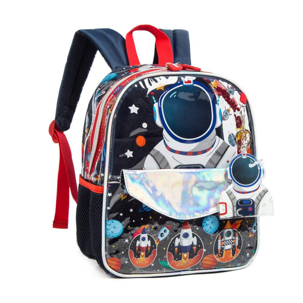 NET) Astronaut Backpack 13 inch Transparent Toddlers Backpack See Thr NET) Astronaut Backpack 13 inch Transparent Toddlers Backpack See Thr
