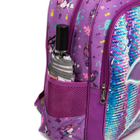 (NET) School Backpack Girls Sequin Backpack With Lunch Box Set Of 3 pcs / 1049-3