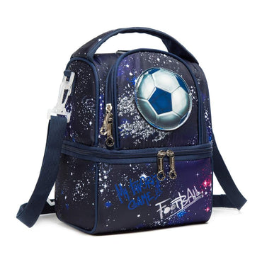 (NET) Kids Lunch Box Insulated Tote Thermal Cooler Lunch Box Reusable Lunch Bag for School Outdoor Travel Meal Boxes for Girls Boys