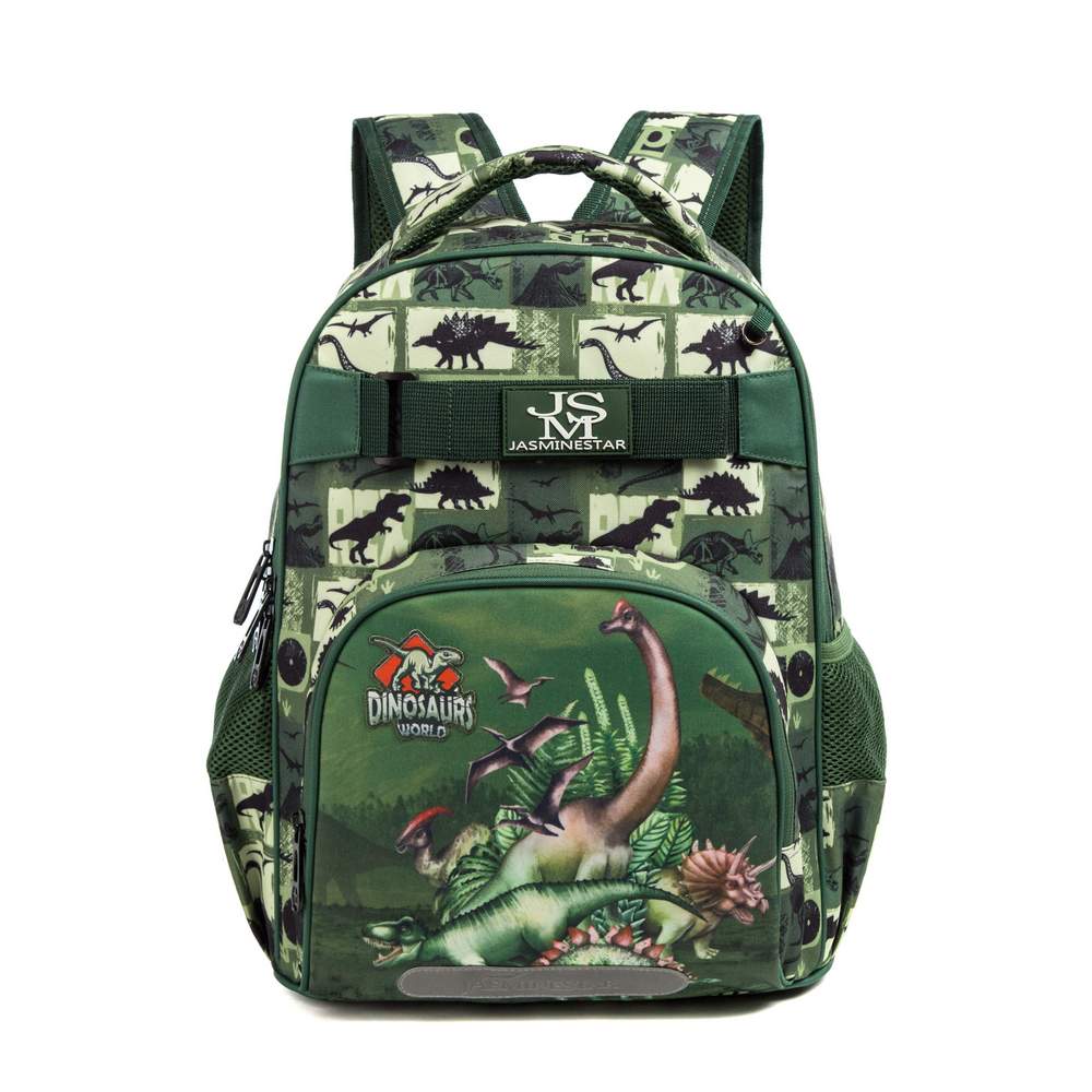 (NET) Dinosaur School Bag Lunch Bag Pencil Case Set of 3 Pcs