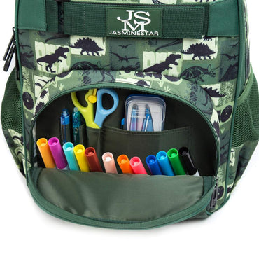 (NET) Dinosaur School Bag Lunch Bag Pencil Case Set of 3 Pcs