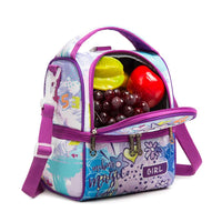 (NET) Kids Lunch Bag Insulated Cooler Bento Bag With Two Compartments School Travel Lunch Tote / 20230319A