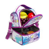 (NET) Kids Lunch Bag Insulated Cooler Bento Bag With Two Compartments School Travel Lunch Tote / 20230319A