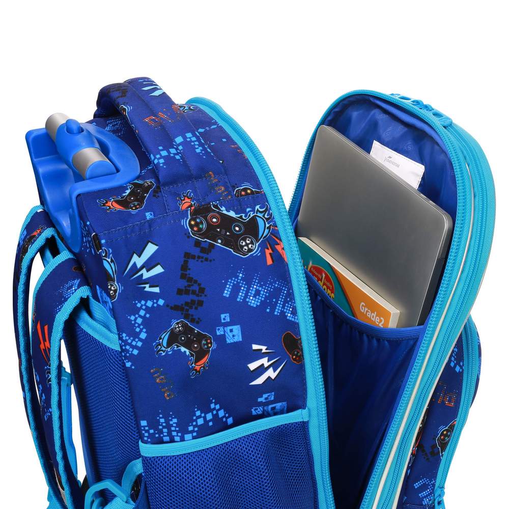 (NET) Rolltop backpack, school lunch box for kids