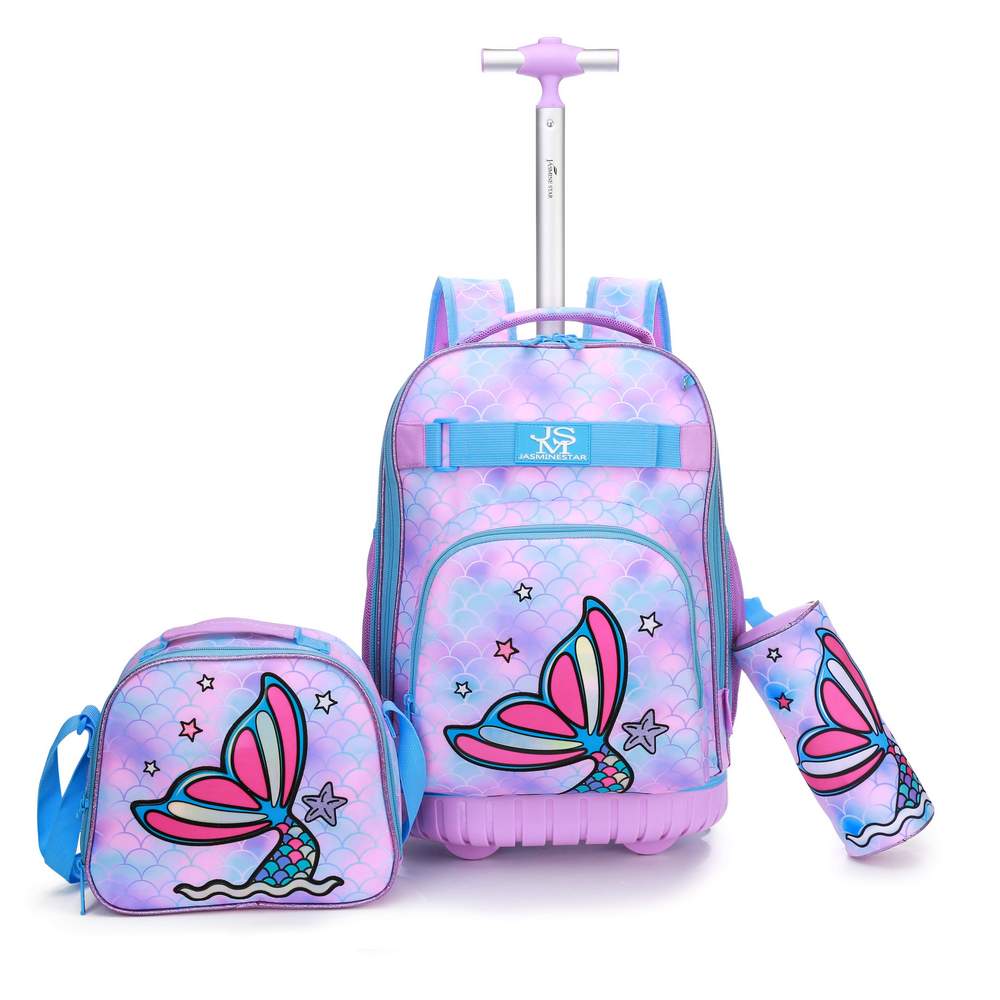 (NET) Rolltop Backpack School Lunch Box For Kids