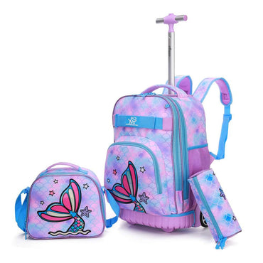 (NET) Rolltop Backpack School Lunch Box For Kids