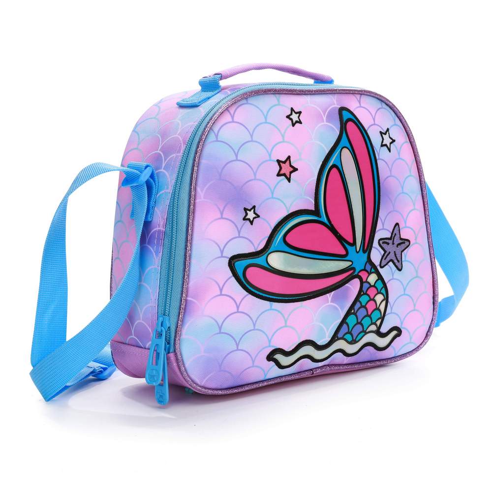 (NET) Rolltop Backpack School Lunch Box For Kids