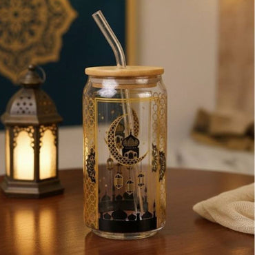 (Net) Ramadan Glass Cup 500ml