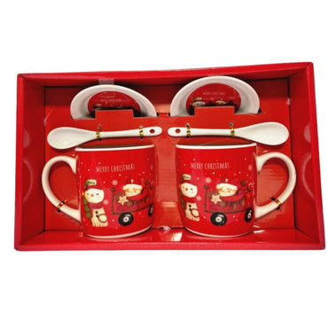 (Net) Christmas Mug Gift Set Of 2 pcs
