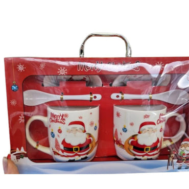 (Net) Christmas Mug Gift Set Of 2 pcs