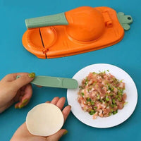(Net) Dumpling Maker 2 in 1 Manual Dumpling Mold Pressure Packing Plastic Mold Kitchen Tools for Home Restaurant / KN-225