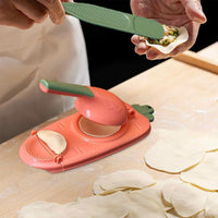(Net) Dumpling Maker 2 in 1 Manual Dumpling Mold Pressure Packing Plastic Mold Kitchen Tools for Home Restaurant / KN-225