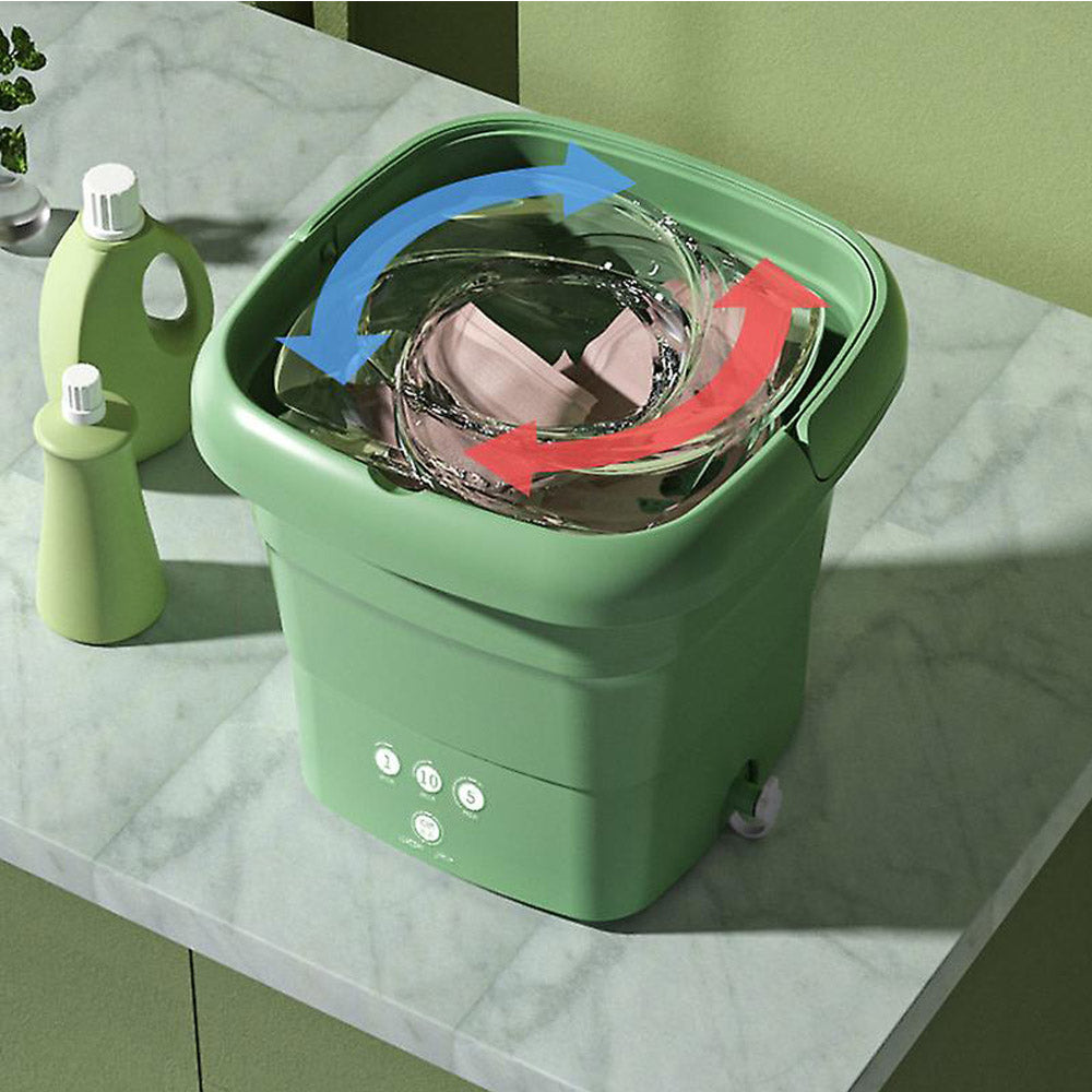 Folding Portable Washing Machine with Bucket Dryer Mini Underwear Wash