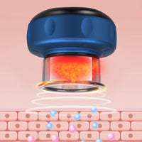 (Net) Vacuum cupping massager electric vacuum supply USB charging red temperature control vacuum cupping cup