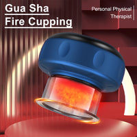 (Net) Vacuum cupping massager electric vacuum supply USB charging red temperature control vacuum cupping cup