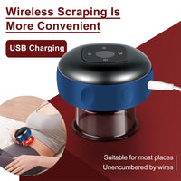 (Net) Vacuum cupping massager electric vacuum supply USB charging red temperature control vacuum cupping cup
