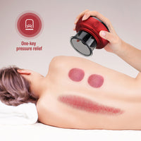(Net) Vacuum cupping massager electric vacuum supply USB charging red temperature control vacuum cupping cup