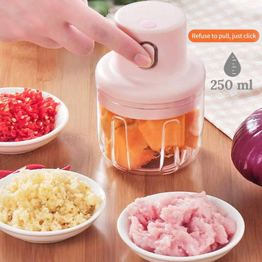 Small Wireless Food Processor Portable Mini Garlic Choppers