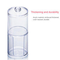 Acrylic Cotton Pad Holder Dispenser Clear Makeup Organizer Cotton Swab Holder Container Cosmetic Storage