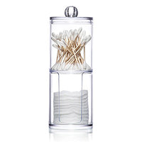 Acrylic Cotton Pad Holder Dispenser Clear Makeup Organizer Cotton Swab Holder Container Cosmetic Storage
