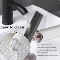 Portable Mini Mop Self-Squeeze Mini Mop for Small Spaces Wet and Dry Desktop Cleaning Mini Mop / 86577 / KN-312