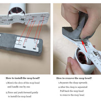 Portable Mini Mop Self-Squeeze Mini Mop for Small Spaces Wet and Dry Desktop Cleaning Mini Mop / 86577 / KN-312