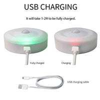(NET) LED Motion Sensor Wireless Body Induction Lamp Rechargeable Night Light Bedroom Washroom Lighting Decor Indoor Lights with USB Charging