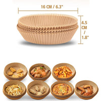 50 Sheets Disposable Air Fryer Paper Round Non-Stick Baking Paper Baking Paper