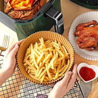 50 Sheets Disposable Air Fryer Paper Round Non-Stick Baking Paper Baking Paper
