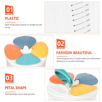 (net) Clear Airtight Cereal Storage Food Container with Lids for Sesame Flour Dry Food 2500ml