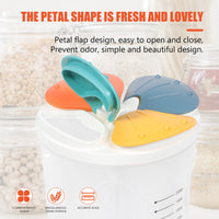 (net) Clear Airtight Cereal Storage Food Container with Lids for Sesame Flour Dry Food 3000ml