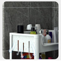 (Net) 3 Layers Kitchen Storage Vegetable Basket Bathroom Toilet Washing Machine Rack Floor-to-ceiling Snack Trolley