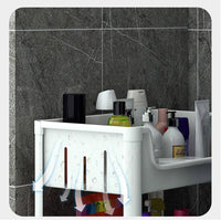 (Net) 4 Layers Kitchen Storage Vegetable Basket Bathroom Toilet Washing Machine Rack Floor-to-ceiling Snack Trolley