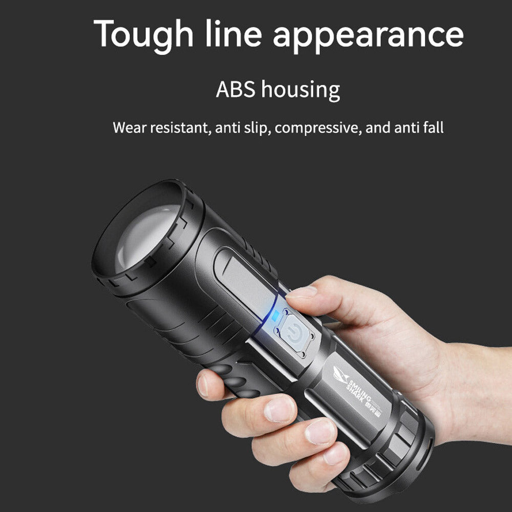(Net) Ultra-Bright Zoom Flashlight with Dual Light Source / 0037