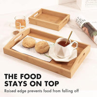(NET) Set of 2 Wooden Trays / 003906