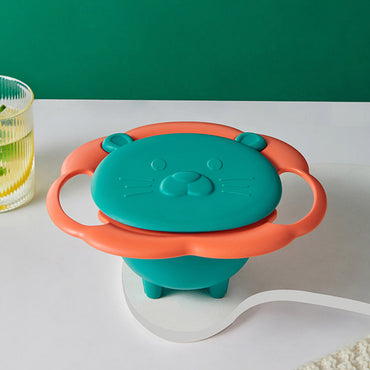 360 Degrees Rotate Baby Bowl Universal Bowl Children Balance Umbrella Bowl Spill-Proof Bowl Tableware Practical Design