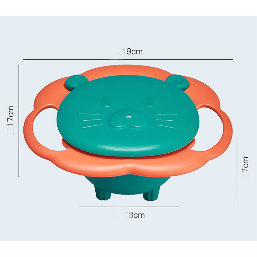 360 Degrees Rotate Baby Bowl Universal Bowl Children Balance Umbrella Bowl Spill-Proof Bowl Tableware Practical Design