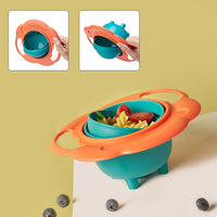 360 Degrees Rotate Baby Bowl Universal Bowl Children Balance Umbrella Bowl Spill-Proof Bowl Tableware Practical Design